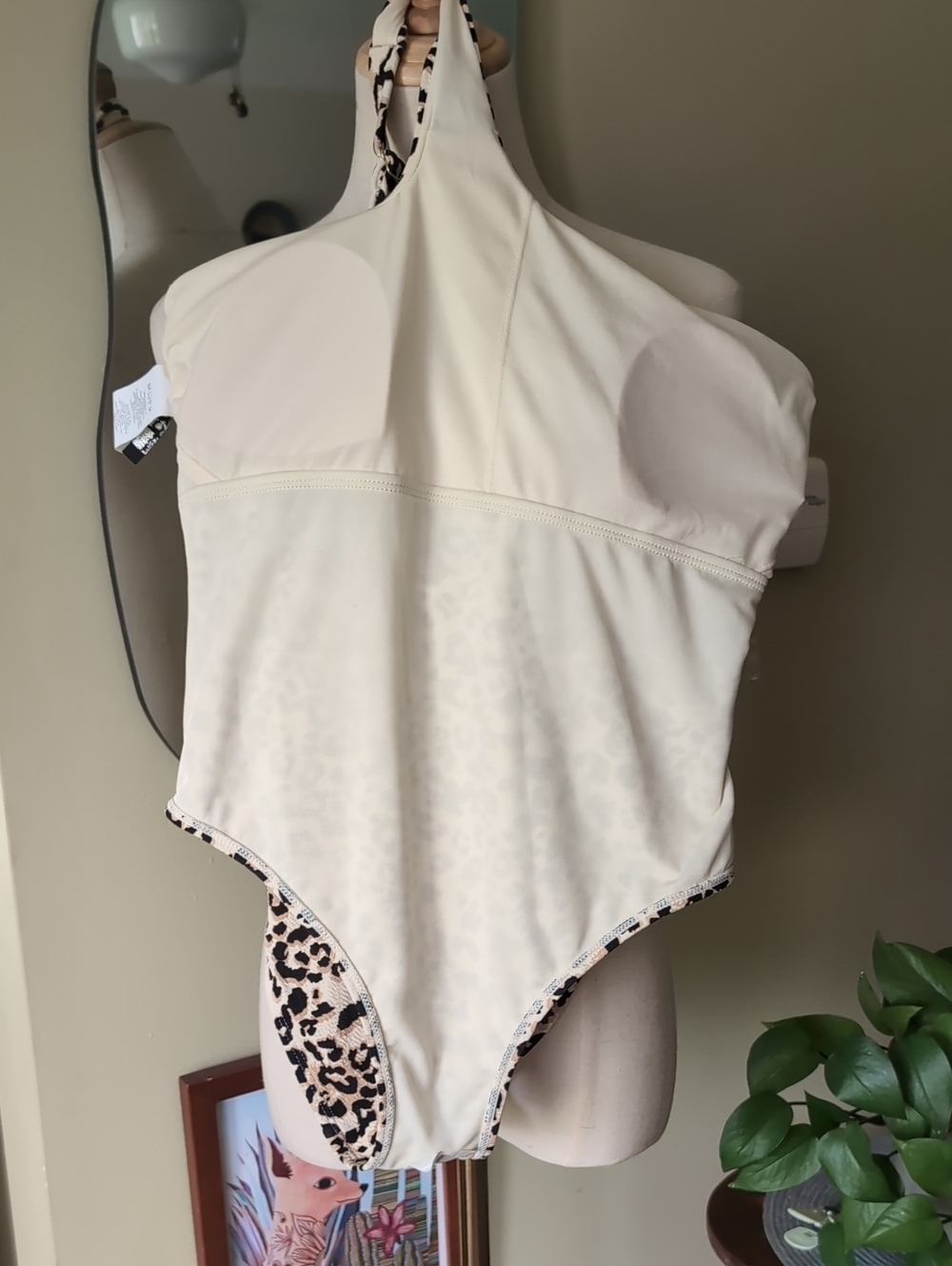 Ibiza Women's Size XL Animal Print One Shoulder One Piece Swimsuit - Picture 10 of 13